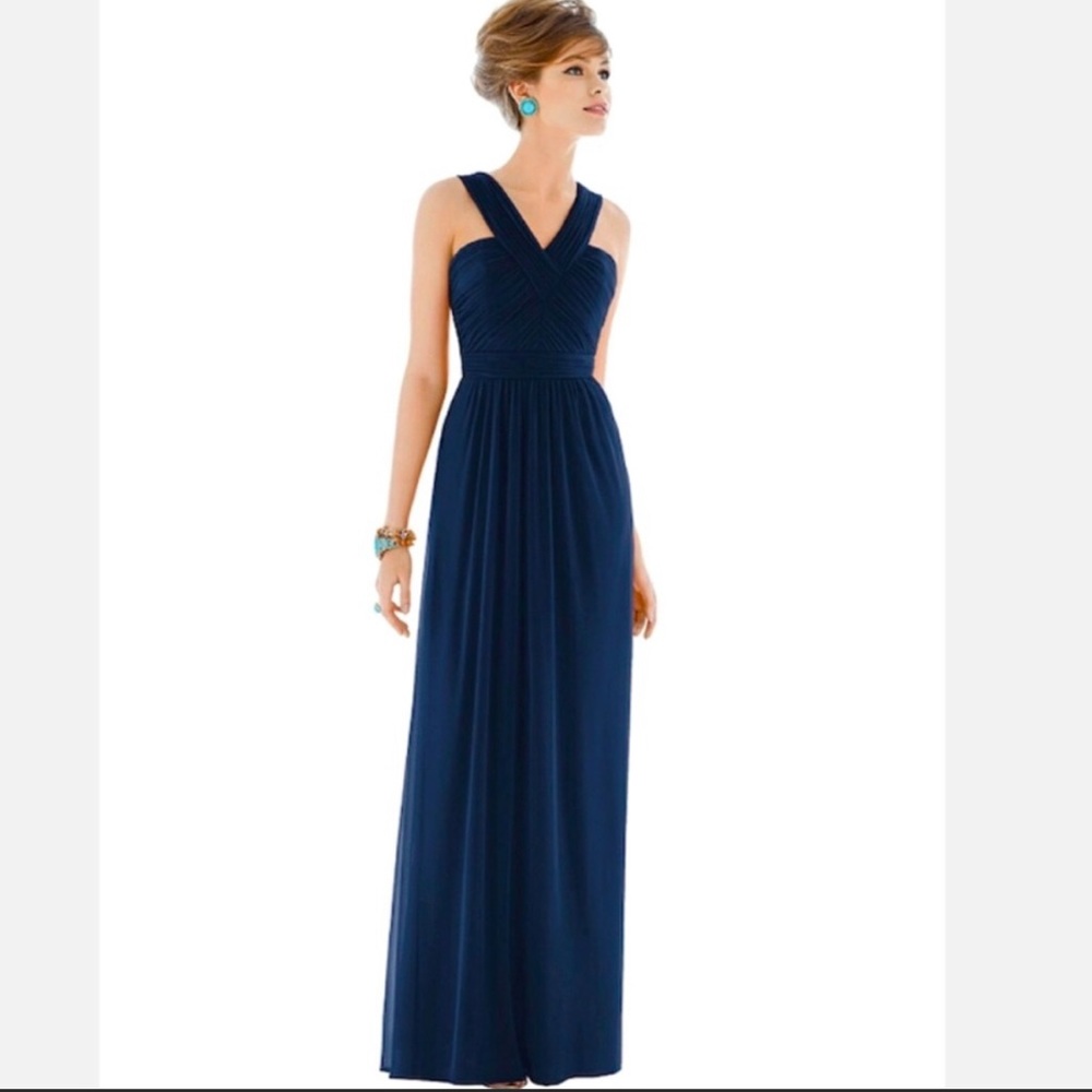 ALFRED SUNG Midnight Bridesmaid Gown